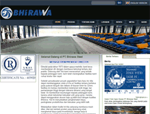 Tablet Screenshot of bhirawasteel.com